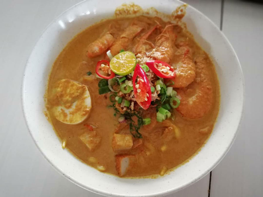 Cendol Durian Borhan - Laksa Udang (Prawns Laksa)